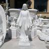 Buy cheap BLVE Virgin Mary Marble Statue Life Size Christian White Stone Carving Religious from wholesalers