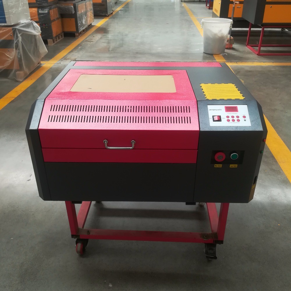 50W 400X400MM 440 laser engraving machine laser cutting machine with auto up and down platform Manufactures