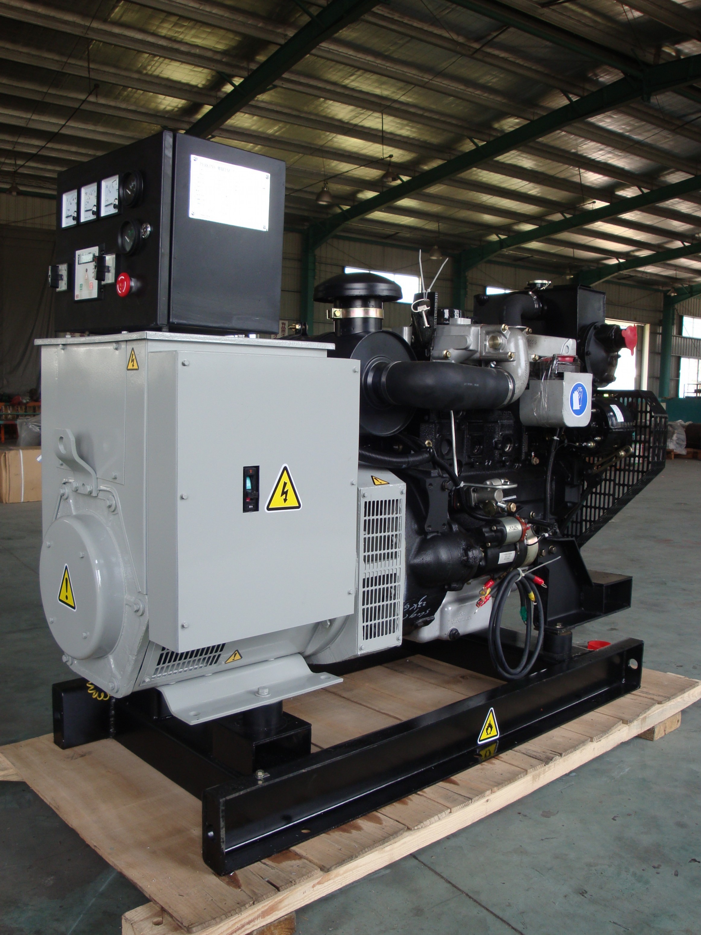  Marine Generator Set with Lovol Brand Diesel Engine and APT Power Brand Alternator, Output Manufactures