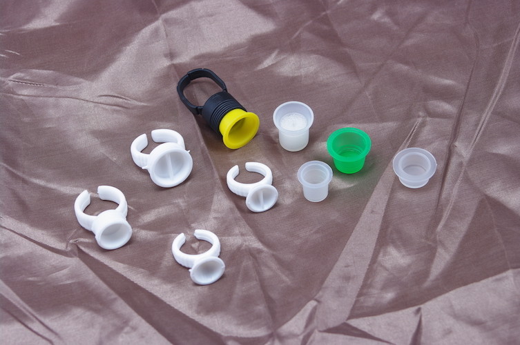  Disposable Pigment Ring Cup / Tattoo Ink Cups For Permanent Makeup Tattoo Manufactures