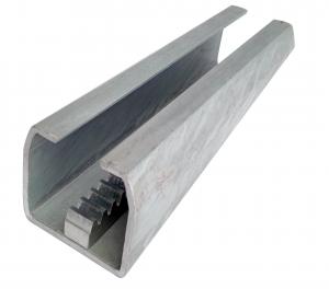  Steel Galvanized Cantilever Gate Track Profile For Self Supporting Sliding Door Manufactures