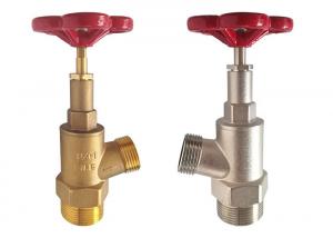  Hydraulic Brass Angle Valve Male Thread For Fire Reel Nozzle Set Manufactures