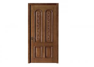  Stopper Closer Interior Wood Doors , Wenge Veneer Solid Oak Internal Doors Manufactures
