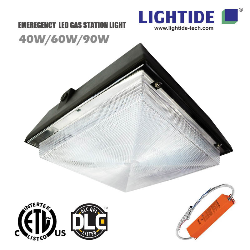  DLC 90W LED Garage Light fixtures with 90 min. Emergency Backup, 5 yrs warranty Manufactures
