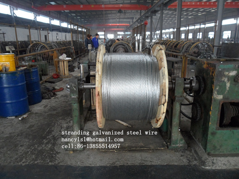  AISI ASTM BS DIN JIS High Tension 3.05mm Galvanized Steel Strand EHS Cable Manufactures