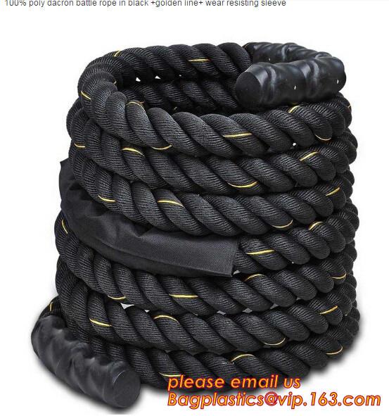 Quality Poly Dacron Battle Rope 1.5" Sports Training 40 ft Battling Battle for sale