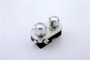  Public Bathroom Temperature Control Mixing Valve , Brown Body Thermostatic Hot Water Valve Manufactures