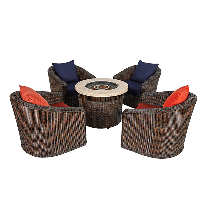  IOS 9001 Rattan Garden Sofa Set Resort Coffee Table Manufactures
