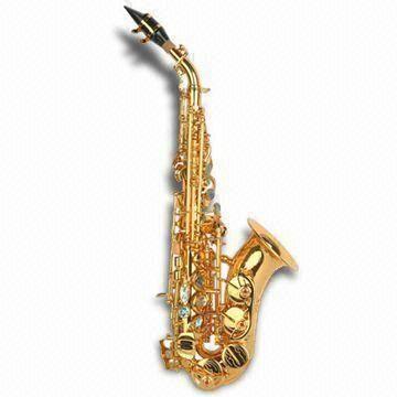  Curved Soprano Saxophone with Gold-plated/Silver-plated Finish and Hard Rubber Mouthpiece Manufactures