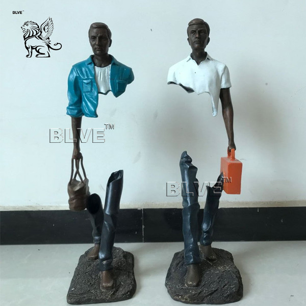  Abstract Art Bruno Sculptures Life Size Bronze Les Voyageurs Statues Manufactures