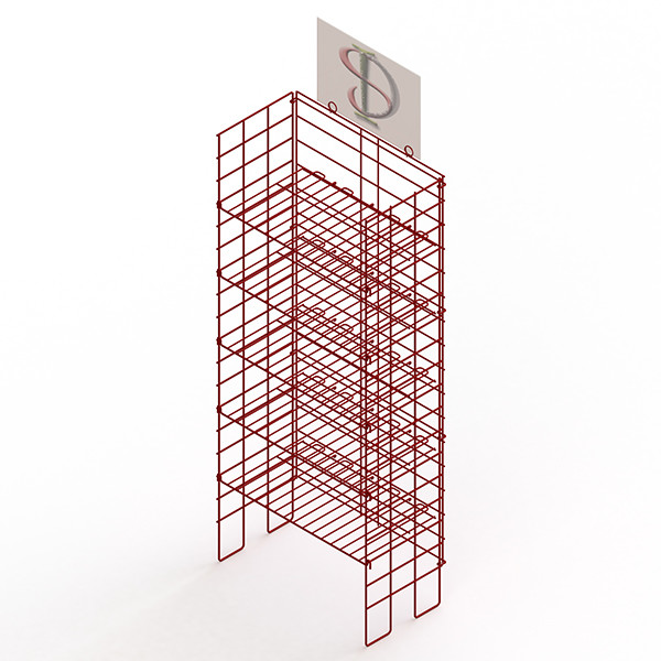  Adjustable Height Metal Wire Display Racks For Supmarket Folding Feature Manufactures