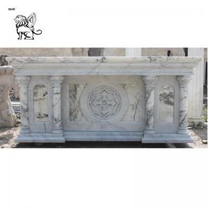  BLVE White Cararra Marble Religious Altars Table Home Decoration Stone Church Altar Morden Wholesales Manufactures