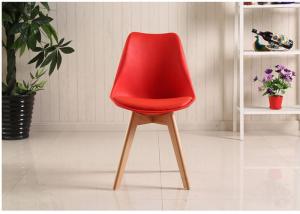  Red Beech Legs Tulip Dining Chair Manufactures