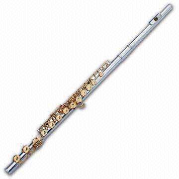  Flute with 16 Covered Holes, Offset G Key, Split E Key, Silver-plated Body and Gold-plated Keys Manufactures