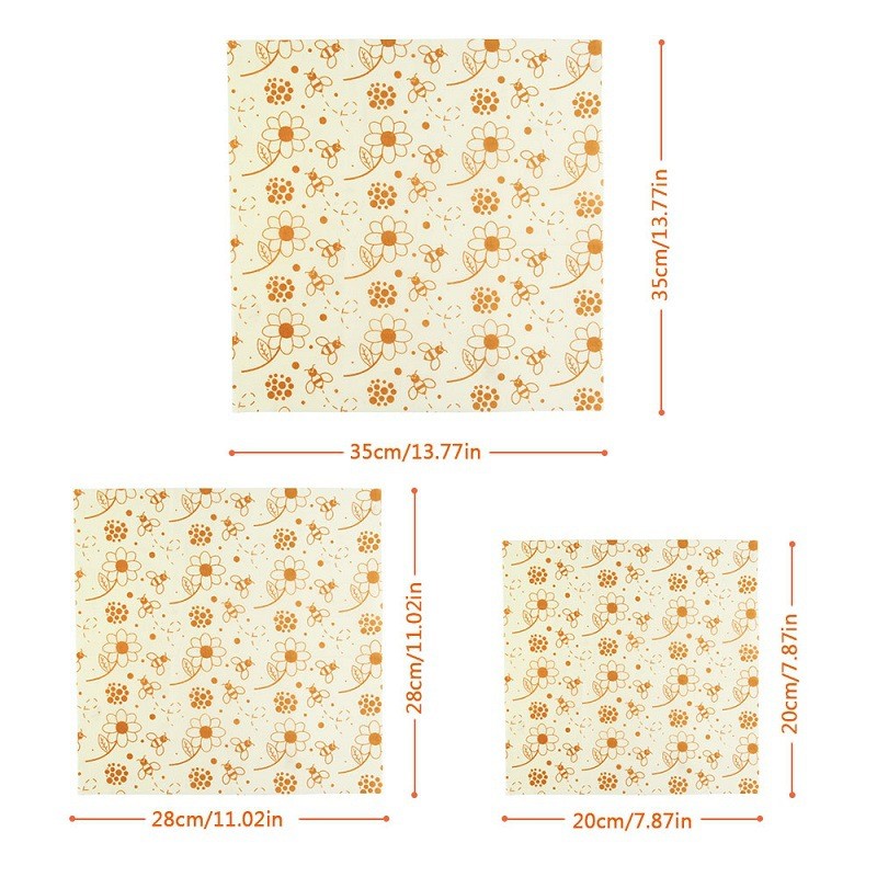  OEM Antibacterial Square Organic Eco Beeswax Food Wrap Manufactures
