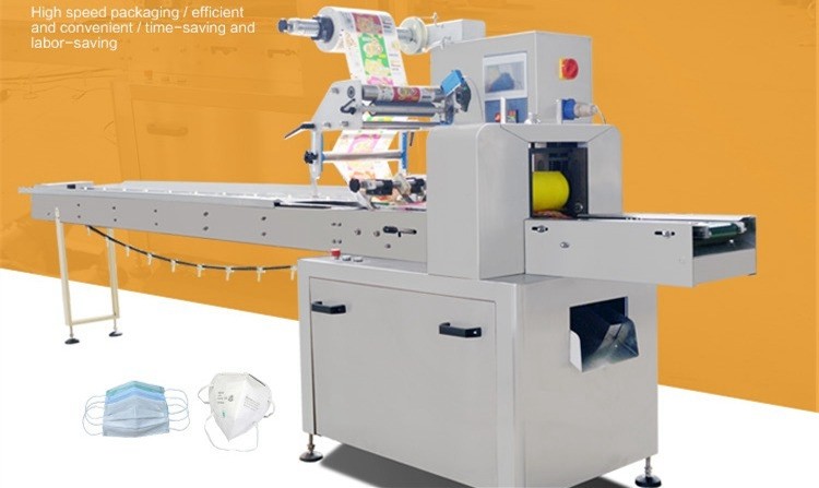  380VAC 150Bag/Min Pillow Packing Machine , 3.2Kw Automatic Bread Packing Machine Manufactures