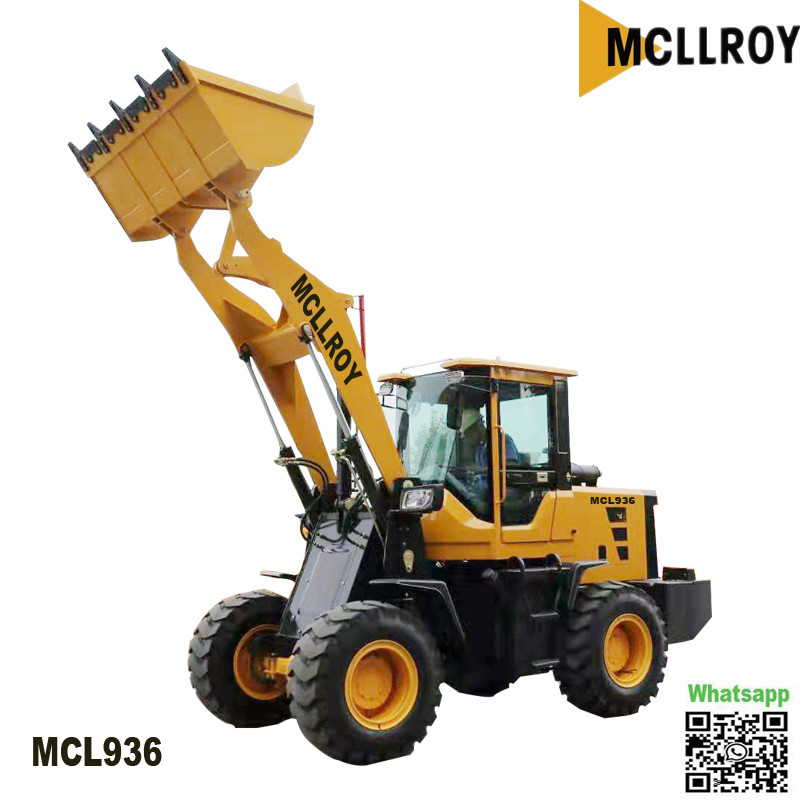  Compact Mini Wheel Loader MCL936 ZL936 30km/H Hydraulic Pilot For Option Manufactures