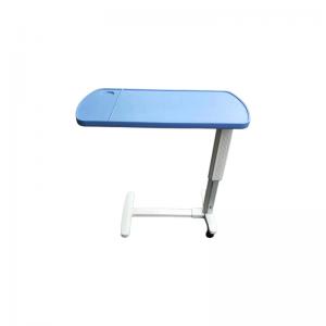 Gas Spring Hospital Bed Tray Table Adjustable Over Bed Table On Wheels Manufactures