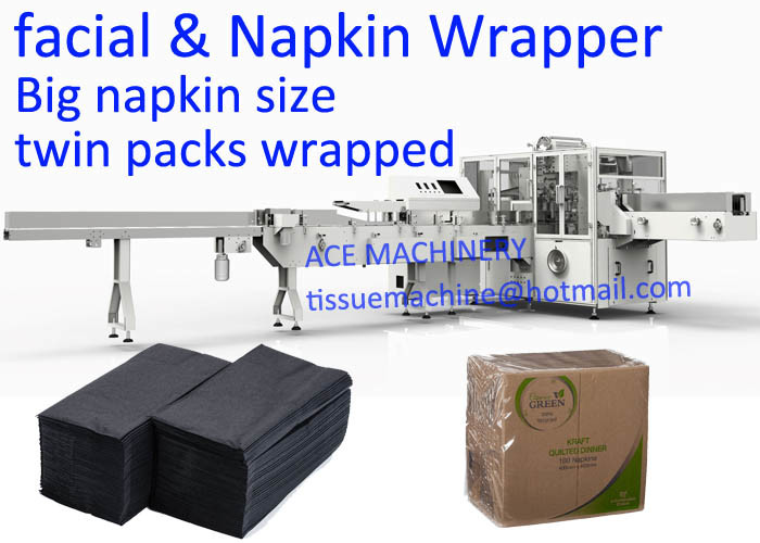  Automatic Twin Packs Napkin Wrapping Machine Manufactures
