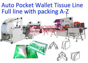  PLC HMI Wallet Tissue Production Line With Auto Transfer To Packing Machine From A To Z Manufactures