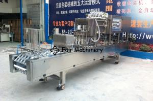  8KW SS316 Cup Filling Sealing Machine 6 Cups For Granule 5400B/H Manufactures