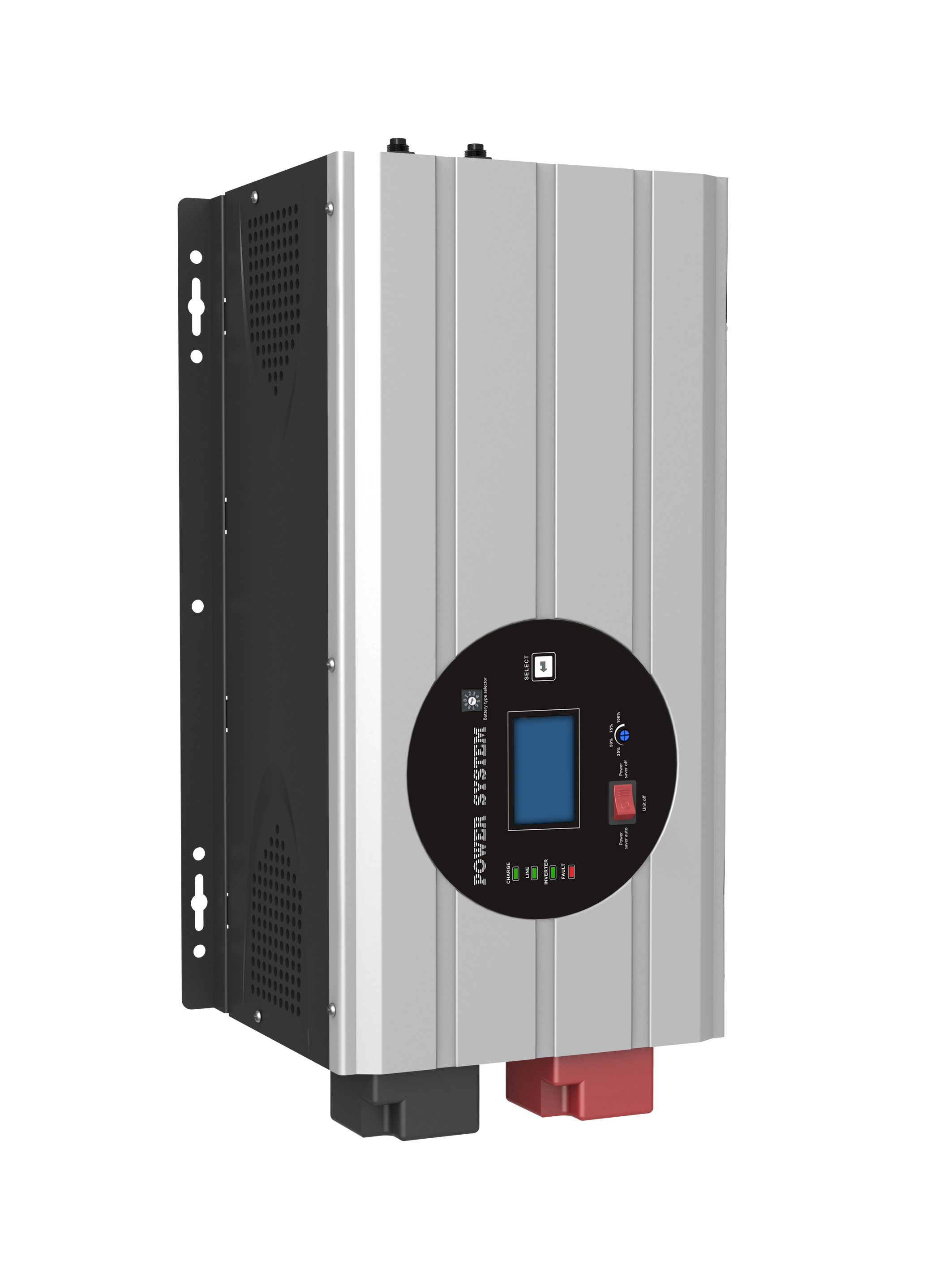  6KW 12VDC Low Frequency Power Inverter , Wall Mounted Solar Inverter Single Phase Manufactures