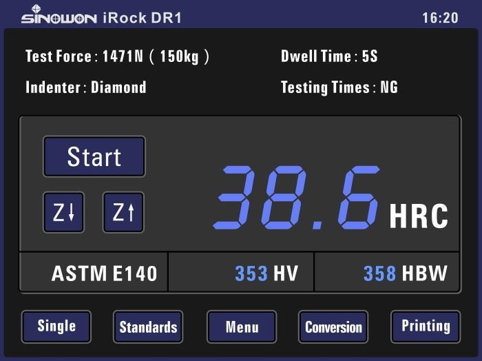  One Key Operation Digital LCD Display Rockwell Hardness Tester Auto Measurement Manufactures