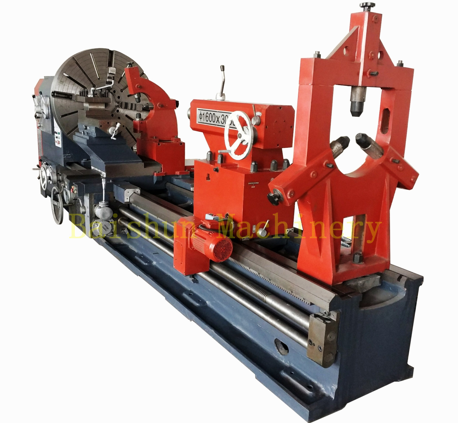  Metal Large Horizontal Lathe Machine Integrally Cast Lathe Bed Structure Manufactures