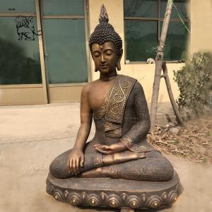  Bronze Buddha Statues Garden Sitting Budda Sculpture Garden Life Size Manufactures