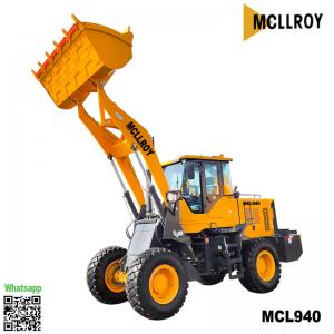  ZL940 Front Mini Wheel Loader Supercharged 76kw 2400rpm Hydraulic Manufactures