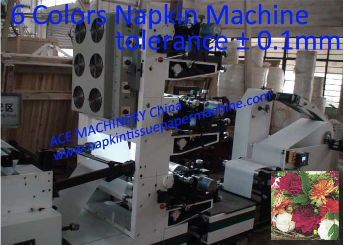  Automatic Tissue Paper Printing Machine With 2 Colors Printing And Embossing Manufactures