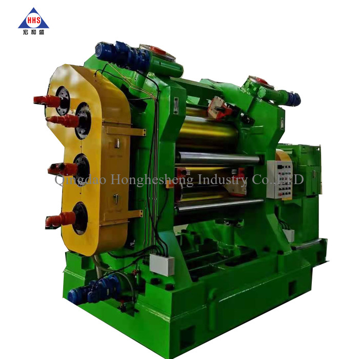  4 Roll Rubber Calender Machine Four Roll Calender Machine For Rubber Coating Manufactures