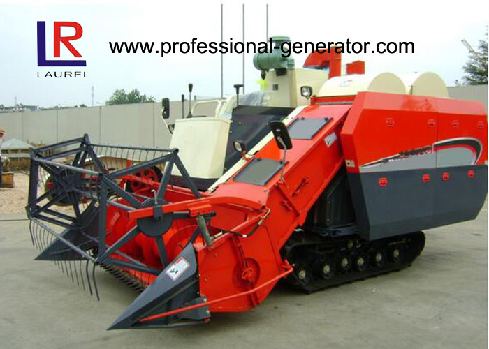  Diesel Engine 65kW Rice Wheat Grain Full Feed Agriculture Harvester Double Vibrating Sieve Manufactures
