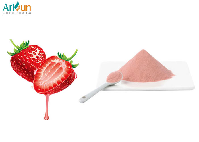  High Purity Pink Fruit And Vegetable Powder Spray Dried Strawberry Powder Manufactures