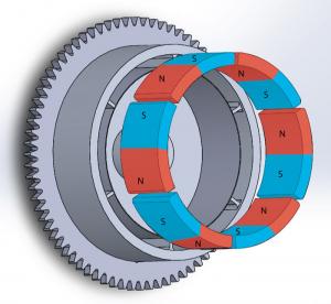  Durable Customized Flywheel Arc Shaped Segment Ferrite Magnet Manufactures