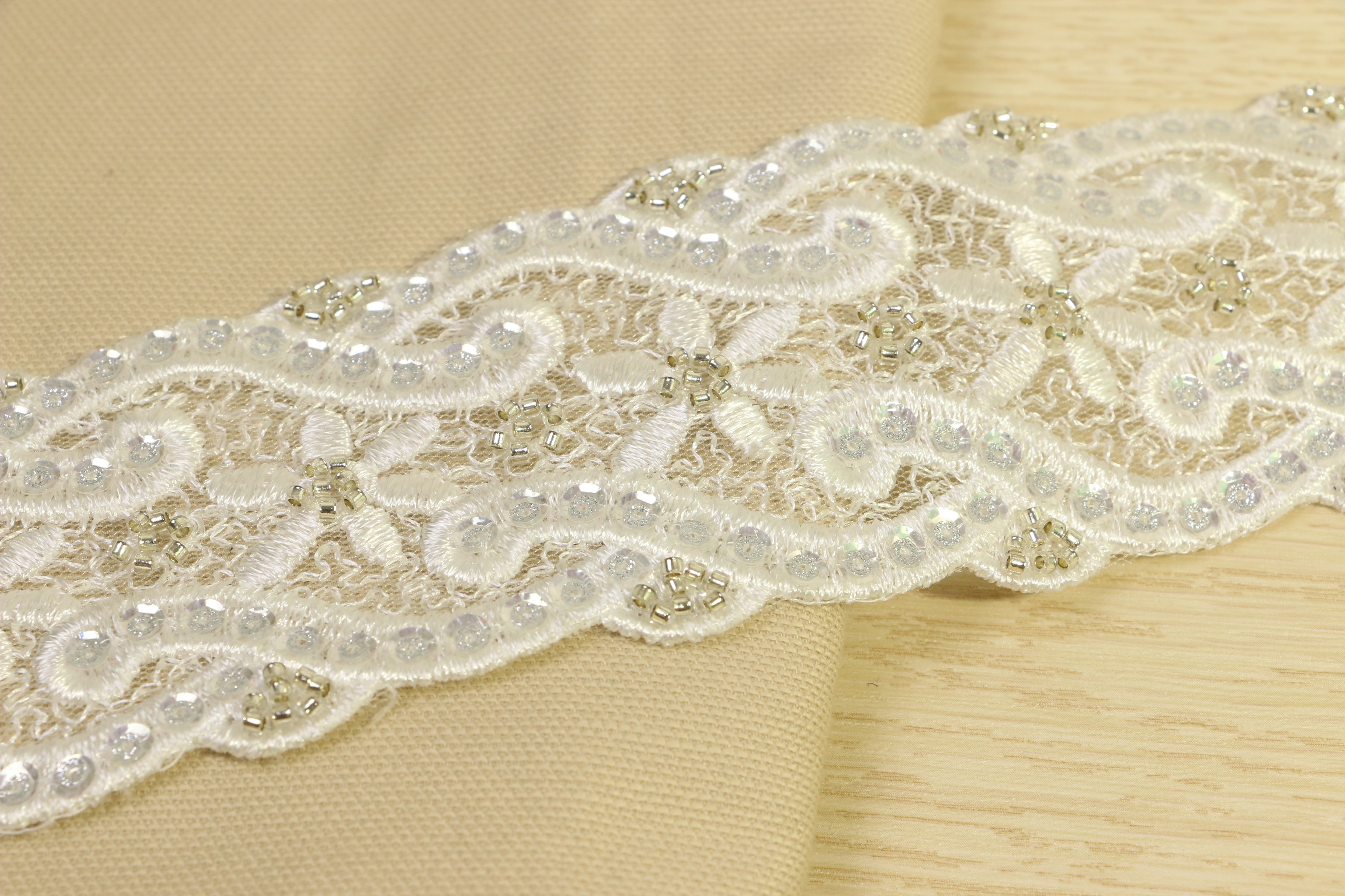  Crochet Ivory Lace Ribbon Multi Creations 23mm Width Bugles Equipped Manufactures