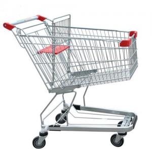  Unfolding Grocery Store Shopping Carts Four Swivel Wheels Zinc Plated Manufactures