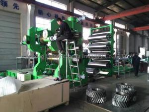  4 Rolls Rubber Calender Machine For Textile Fabric Fractioning Manufactures