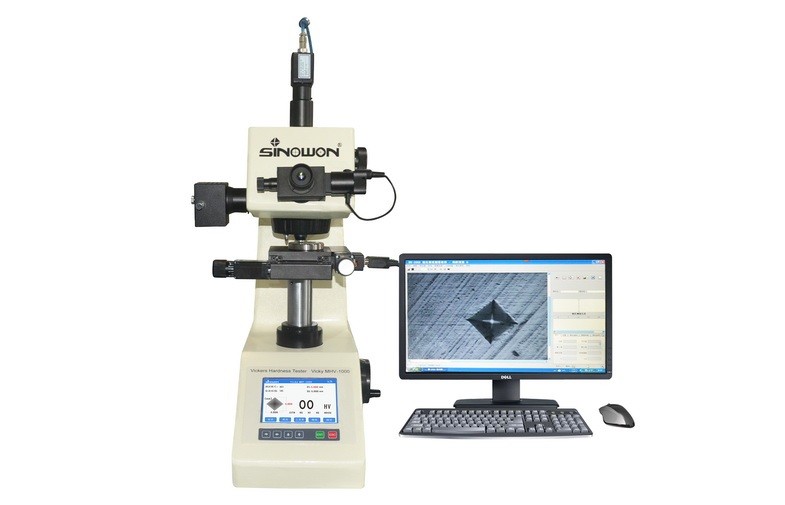 Motorized X-Y Table and Auto Turret Micro Vickers Hardness Tester with Control Software MV-500 Manufactures