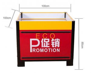  Fashion Design Metal Steel Supermarket Accessories Promotion Display Stands Table Manufactures