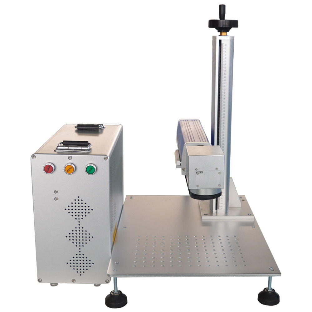  Autofocus 50W split fiber laser marking machine laser engraving machine Nameplate marking mach stainless steel Manufactures
