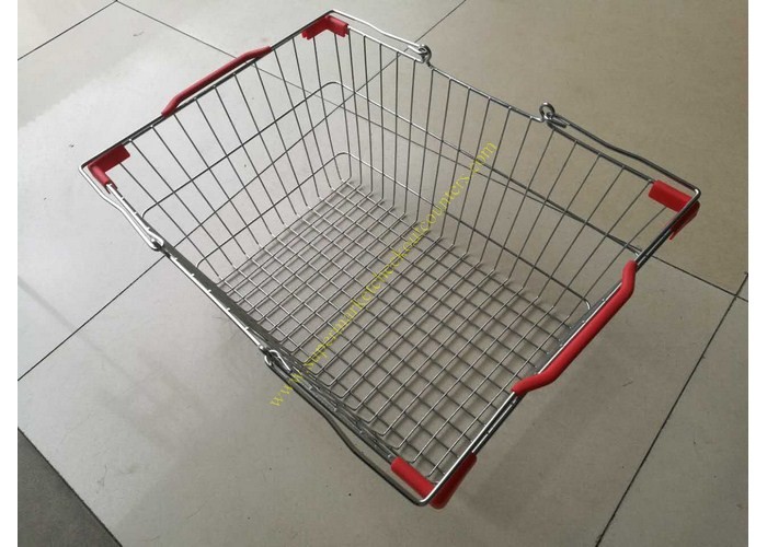  Stackable And Wire Hand  Shopping Basket , Durable Metal Shopping Basket Manufactures
