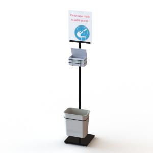  Floor Standing Sanitation Stand With Sign Holder Manufactures