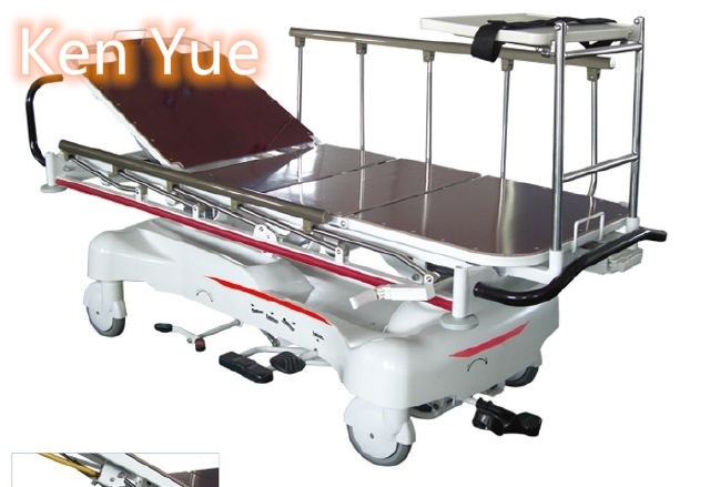  Luxuriou Hydraulic Rise And Fall Stretcher Cart Hospital Emergency Transfer Manufactures