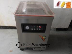  0.75KW 50Hz Single Chamber Vacuum Sealer , 20M3/H Chicken Vacuum Packing Machine Manufactures