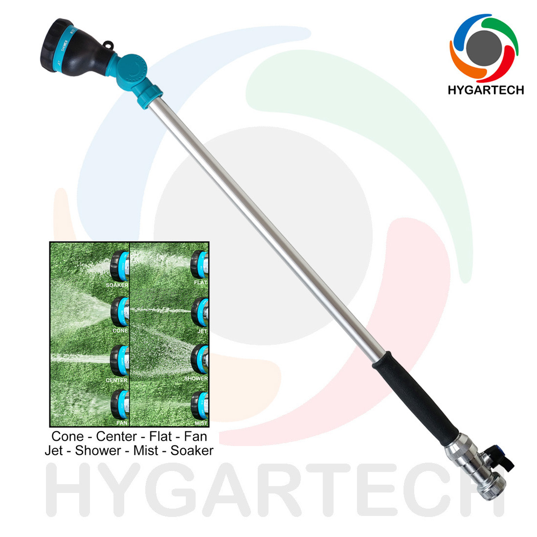  8 Modes Hose Spray Metal Watering Wand W/ Adjustable Angle Manufactures