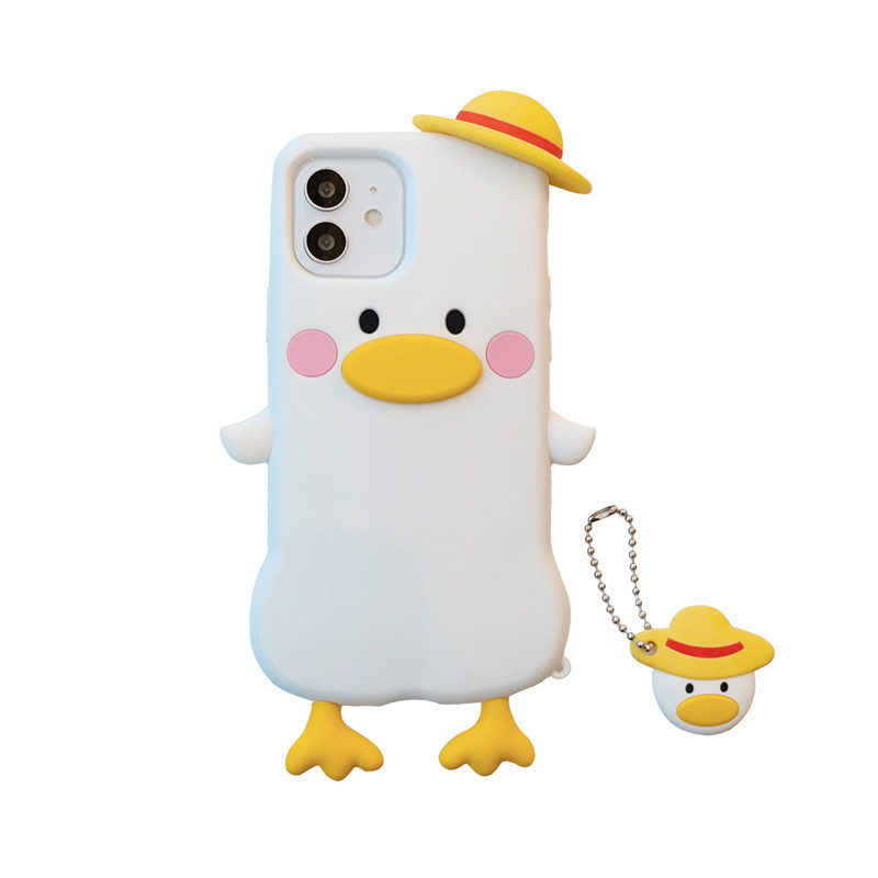 Buy cheap Cute Animal Duck Phone Cases 3D Water Resistant Dustproof For Iphone from wholesalers