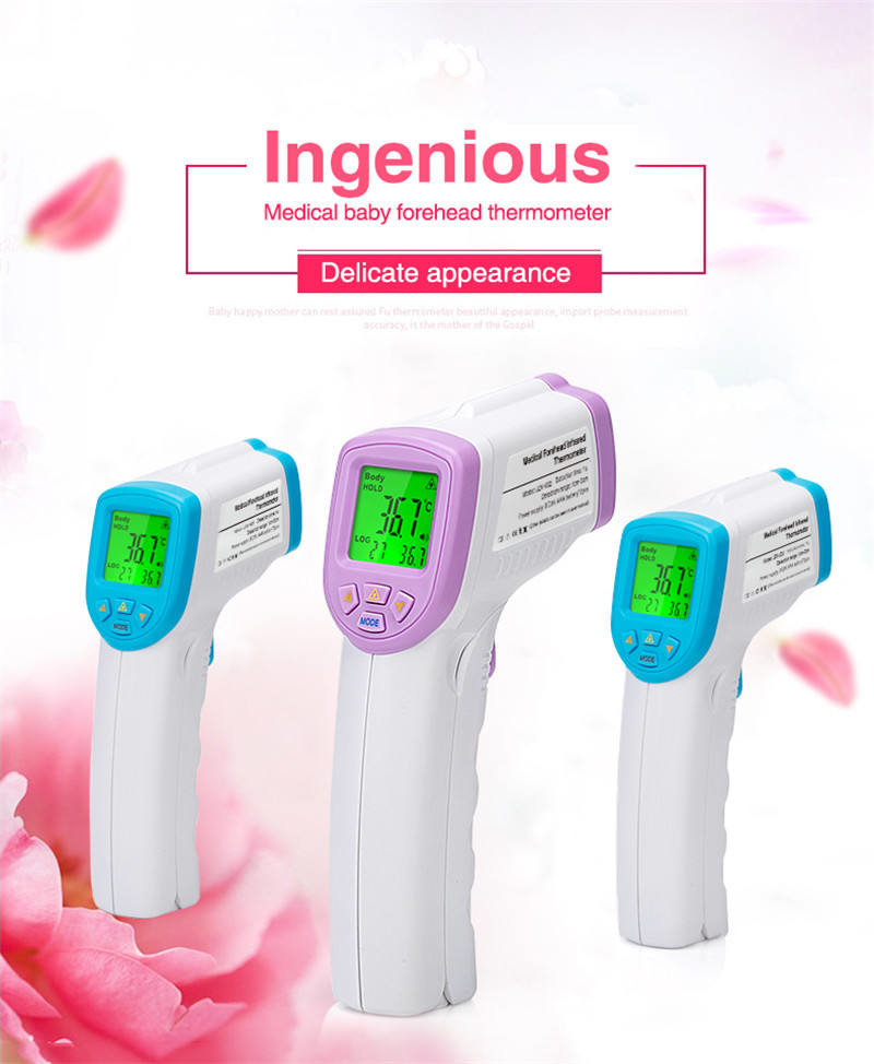  Virus Fever Detect Indicator Digital Infrared Ear Thermometer Non Contact Thermometer Gun Manufactures