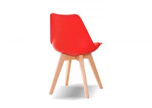  Matte Plastic Dining Chairs With Wooden Legs Scratch Resistant Manufactures