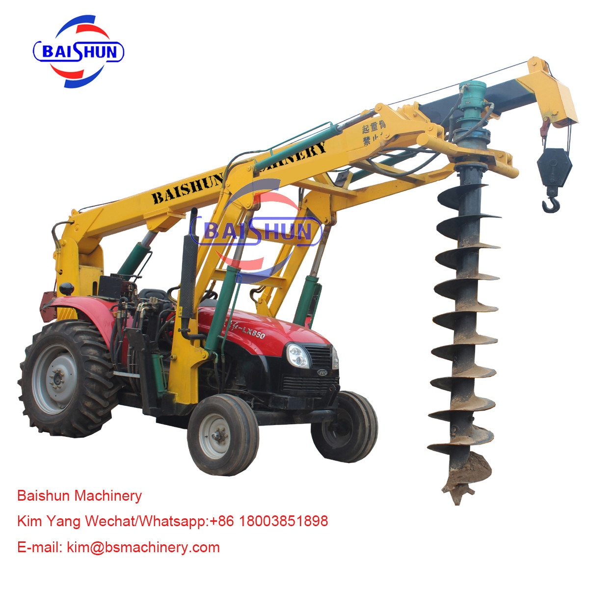  Hydraulic High Power Hole Digger Machine / Large Tractor Post Hole Digger Manufactures